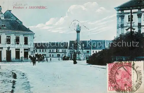 AK / Ansichtskarte  Jaromerice_nad_Rokytnou_Jarmeritz_CZ Marktplatz 