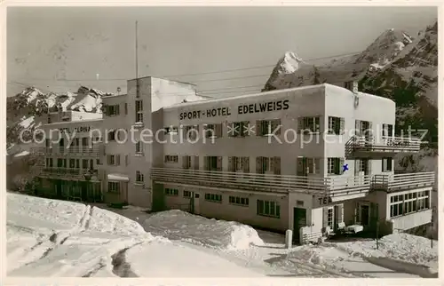 AK / Ansichtskarte  Muerren_BE Sport Hotel Edelweiss Muerren_BE