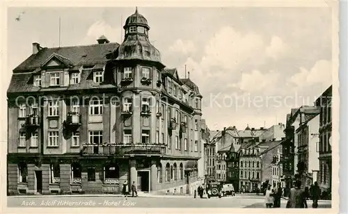 AK / Ansichtskarte  Asch_As_Sudetengau_CZ Adolf Hitler Strasse Hotel Loew 