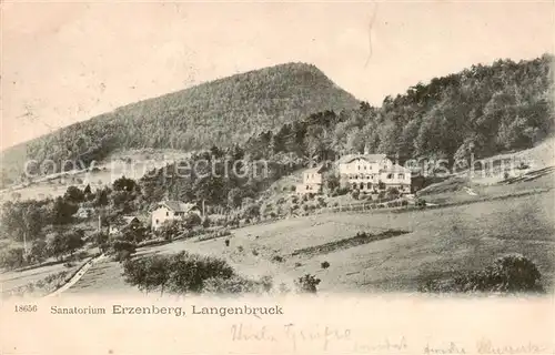 AK / Ansichtskarte  Langenbruck__BL Sanatorium Erzenberg 