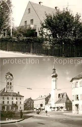 AK / Ansichtskarte  Erding Wohnhaus Stadtzentrum Kirche Erding