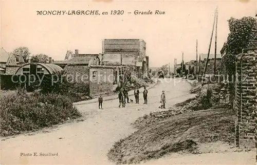 AK / Ansichtskarte  Monchy-Lagache_80_Somme Grande Rue 