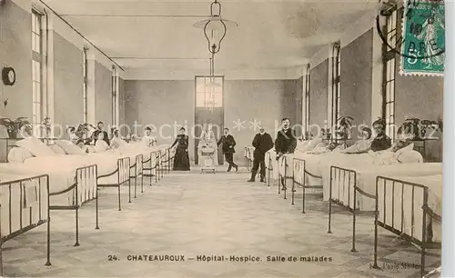AK / Ansichtskarte  Chateauroux_36_Indre Hôpital Hospice Salle de malades 