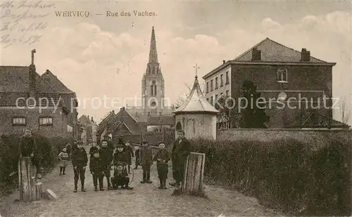 AK / Ansichtskarte  Wervicq_Wervik_West-Vlaanderen_Belgie Rue des Vaches Eglise 