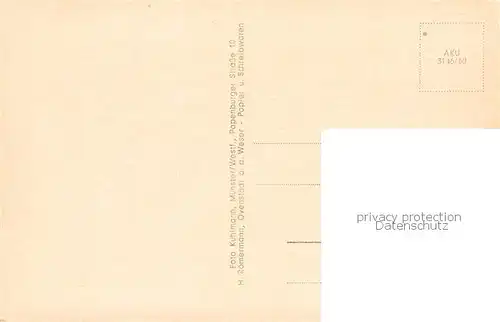 AK / Ansichtskarte  Ovenstaedt_Petershagen Kirche Volksschule Turm ehemalige Glashuette Siedlung Ehrenmal 