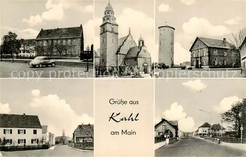 AK / Ansichtskarte 73849977 Kahl Ortsansichten Kirche Turm Kahl