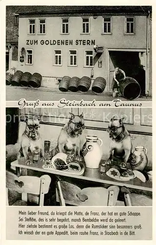 AK / Ansichtskarte  Steinbach_Taunus Gasthaus Zum goldenen Stern Steinbach Taunus