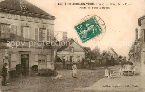 AK / Ansichtskarte  Les_Thilliers-en-Vexin_27_Eure Hôtel de la Poste Route de Paris à Rouen 