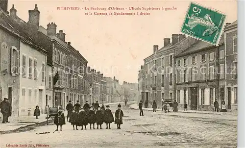 AK / Ansichtskarte  Pithiviers-en-Gatinais_45_Loiret Faubourg d Orléans Ecole Supérieure Caserne de Gendarmerie 