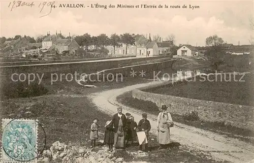 AK / Ansichtskarte  Avallon_89_Yonne Etang des Minimes Entrée de la Route de Lyon 