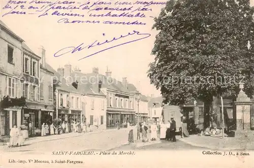 AK / Ansichtskarte  Saint-Fargeau_89_Yonne Place du Marché 