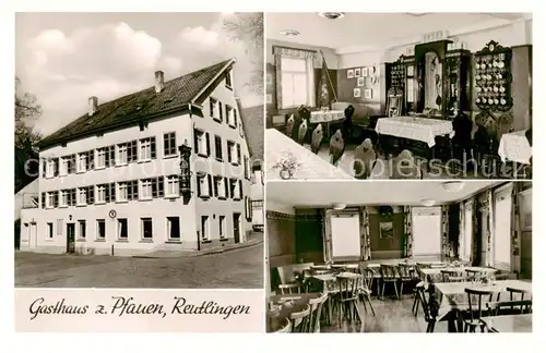 AK / Ansichtskarte 73850058 Reutlingen_BW Gasthaus zum Pfauen Restaurant 