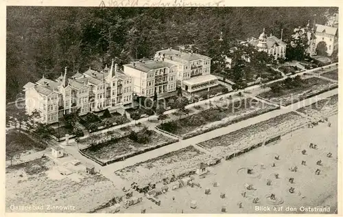 AK / Ansichtskarte  Zinnowitz_Ostseebad Blick auf den Oststrand Zinnowitz_Ostseebad