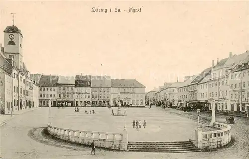 AK / Ansichtskarte  Leisnig Markt Leisnig