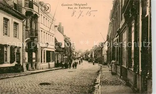 AK / Ansichtskarte  Comines-Warneton_Belgie Rue du Faubourg 