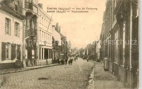 AK / Ansichtskarte  Comines-Warneton_Belgie Rue du Faubourg 