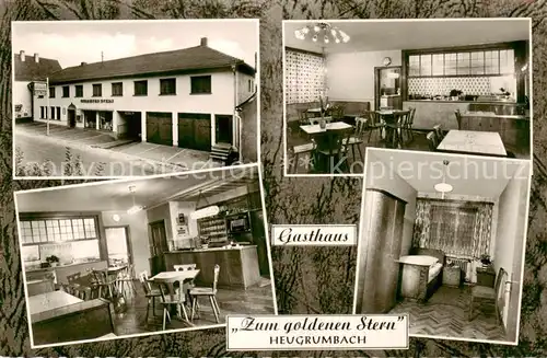 AK / Ansichtskarte 73850103 Heugrumbach_Arnstein Gasthaus Zum goldenen Stern 