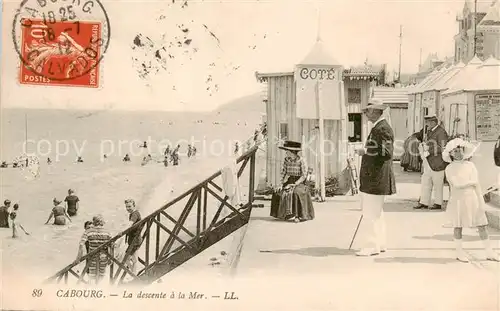 AK / Ansichtskarte  Cabourg_14_Calvados La descente a la Mer 