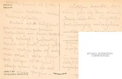 AK / Ansichtskarte  Prerov_Prerau_CZ Ortspartie 