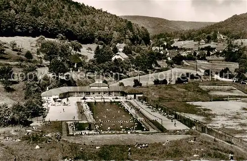 AK / Ansichtskarte  Herrenalb_Schwarzwald Schwimmbad Panorama 