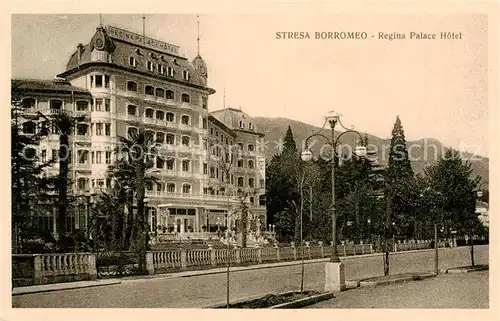 AK / Ansichtskarte  Stresa_Borromeo_Lago_Maggiore_IT Regina Palace Hotel 