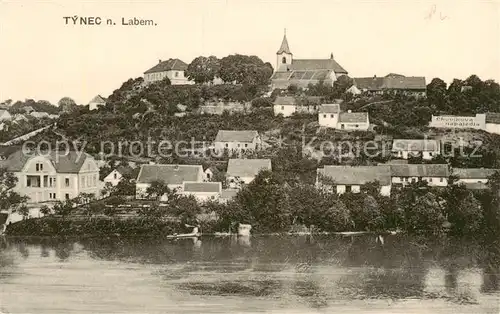 AK / Ansichtskarte  Tynec_nad_Labem_Elbeteinitz_CZ Panorama 