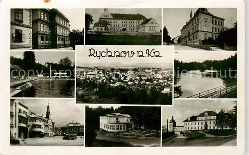 AK / Ansichtskarte  Rychnov_nad_Kneznou_Nemocnice_CZ Orts und Teilansichten Schwimmbad 