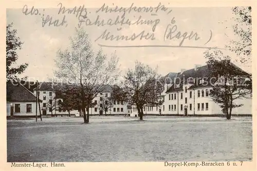 AK / Ansichtskarte  Munster__Truppenuebungsplatz_Munsterlager Doppel Komp Baracken 6 und 7 
