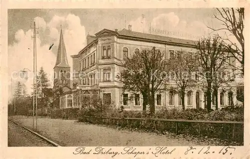 AK / Ansichtskarte  Bad_Driburg Schapers Hotel Bad_Driburg