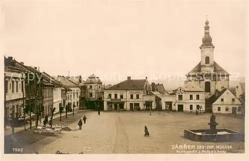 AK / Ansichtskarte  Zabreh_Hohenstadt_March_CZ Marktplatz 