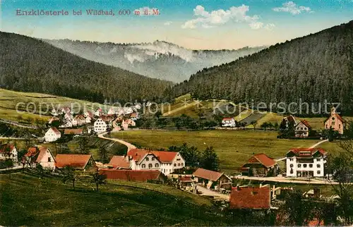 AK / Ansichtskarte  Enzkloesterle Panorama Enzkloesterle