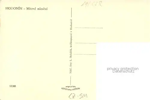 AK / Ansichtskarte  Hodonin_Goeding_CZ Mirove namesti 