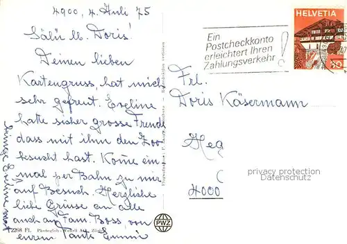 AK / Ansichtskarte  Langenthal_BE Fliegeraufnahme Langenthal BE