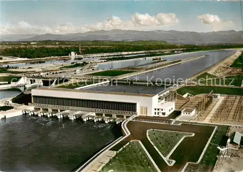 AK / Ansichtskarte  Vogelgrun_Vogelgruen_68_Alsace Barrage de Vogelgruen Fliegeraufnahme 