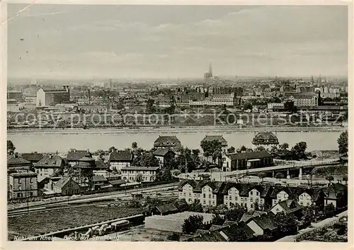 AK / Ansichtskarte 73850305 Kehl__Rhein Fliegeraufnahme mit Blick auf Strassburg 