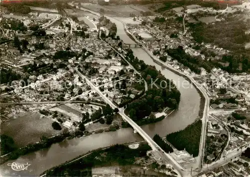 AK / Ansichtskarte  La_Ferte-sous-Jouarre_77 Vue generale aerienne et la Marne 
