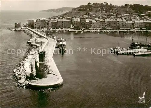 AK / Ansichtskarte  Saint_Tropez_Var Entree du Port Vue aerienne Saint_Tropez_Var
