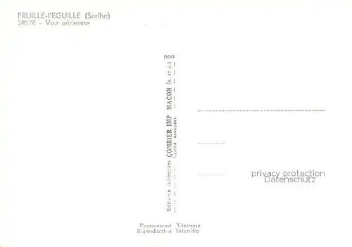 AK / Ansichtskarte  Pruille-l_Eguille_72_Sarthe Vue aerienne 