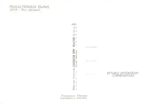 AK / Ansichtskarte  Pruille-l_Eguille_72_Sarthe Vue aerienne 