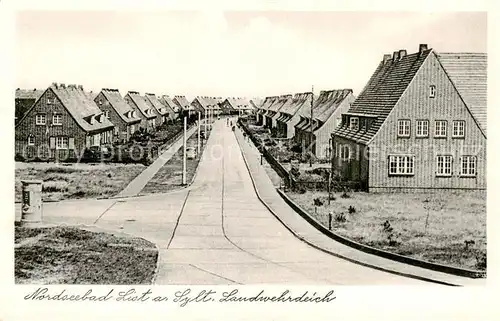 AK / Ansichtskarte  List__Sylt Landwehrdeich 