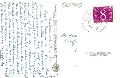 AK / Ansichtskarte  Cadzand_Bad_Zeeland_NL Fliegeraufnahme 