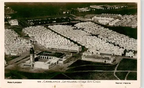 AK / Ansichtskarte  Casablanca_Maroc Le nouveau village Ain-Chok vue aérienne 