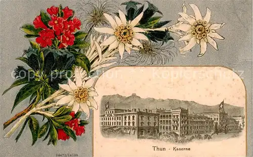 AK / Ansichtskarte  Thun_BE Kaserne Blumen Thun_BE