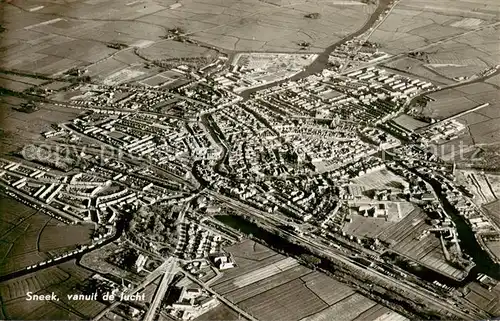 AK / Ansichtskarte  Sneek_NL vanuit de lucht 