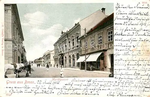 AK / Ansichtskarte  Broos_Orastie_Szaszvaros_Romania Marktgasse 