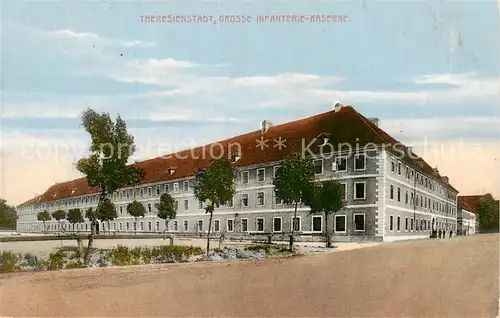 AK / Ansichtskarte  Theresienstadt_Terezin_CZ Grosse Infanterie Kaserne Feldpost 