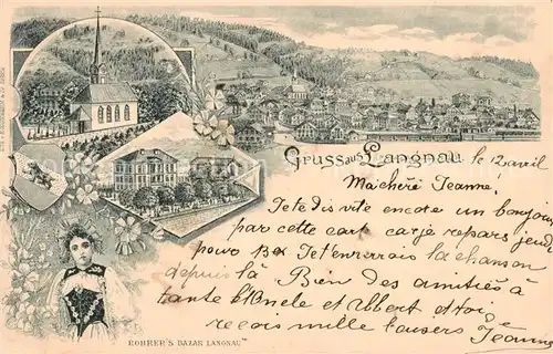 AK / Ansichtskarte  Langnau__Emmental_BE Rohrers Bazar Langnau 