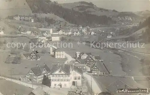 AK / Ansichtskarte  Brunnadern_SG Fliegeraufnahme Brunnadern SG