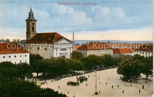 AK / Ansichtskarte 73850585 Theresienstadt_Terezin_CZ Paradeplatz 