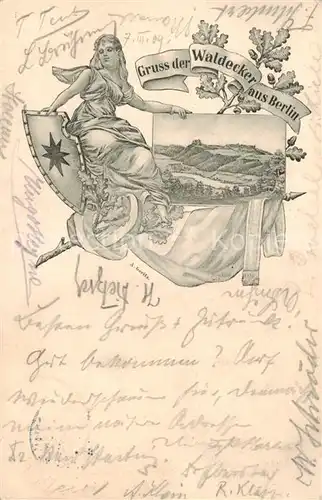 AK / Ansichtskarte  Valdek_Waldeck_Zalesi_Jauernig_Javornik_CZ Gruss der Waldecker aus Berlin 